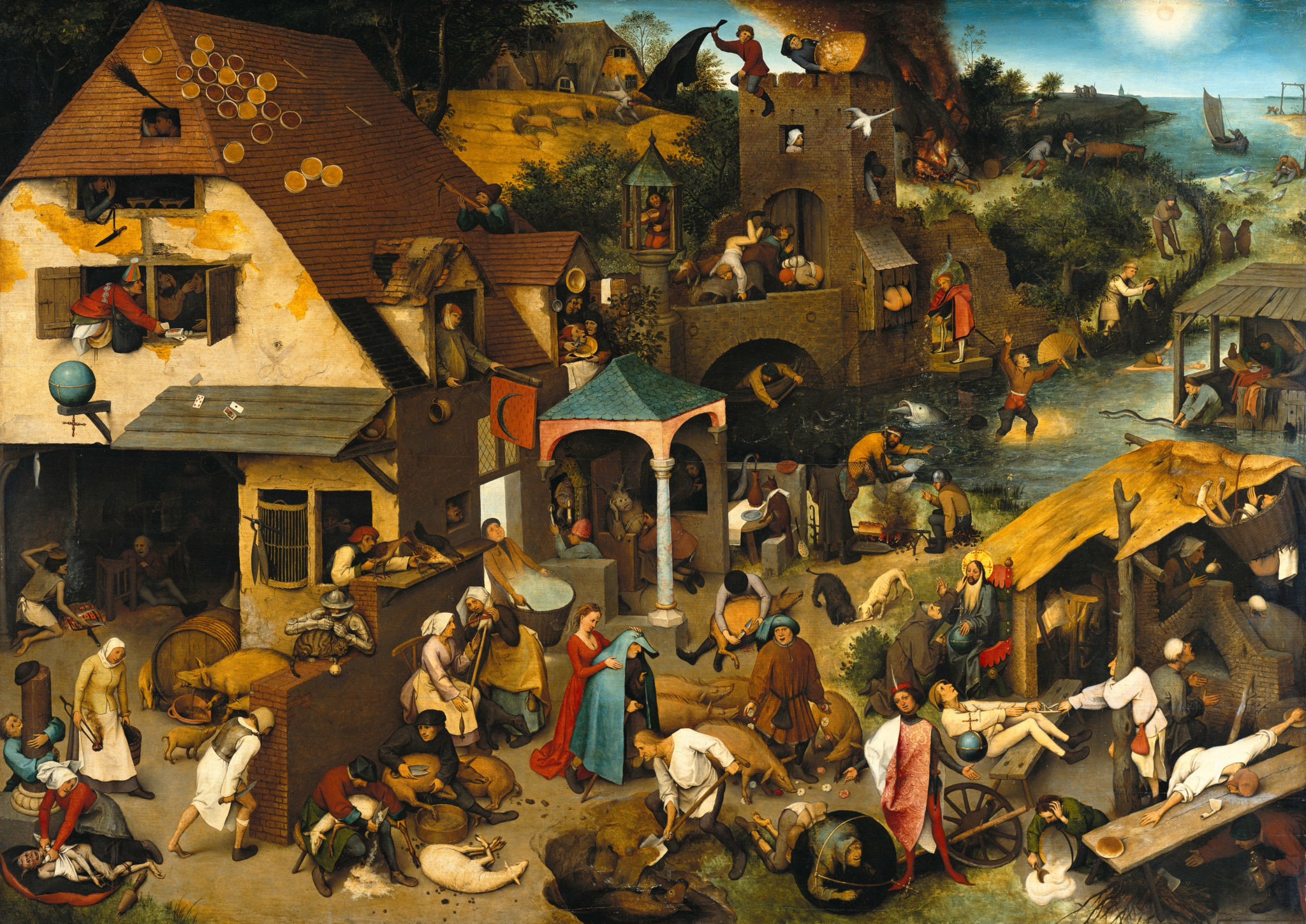 pieter brueghel the elder the dutch proverbs google art project 2048x1450
