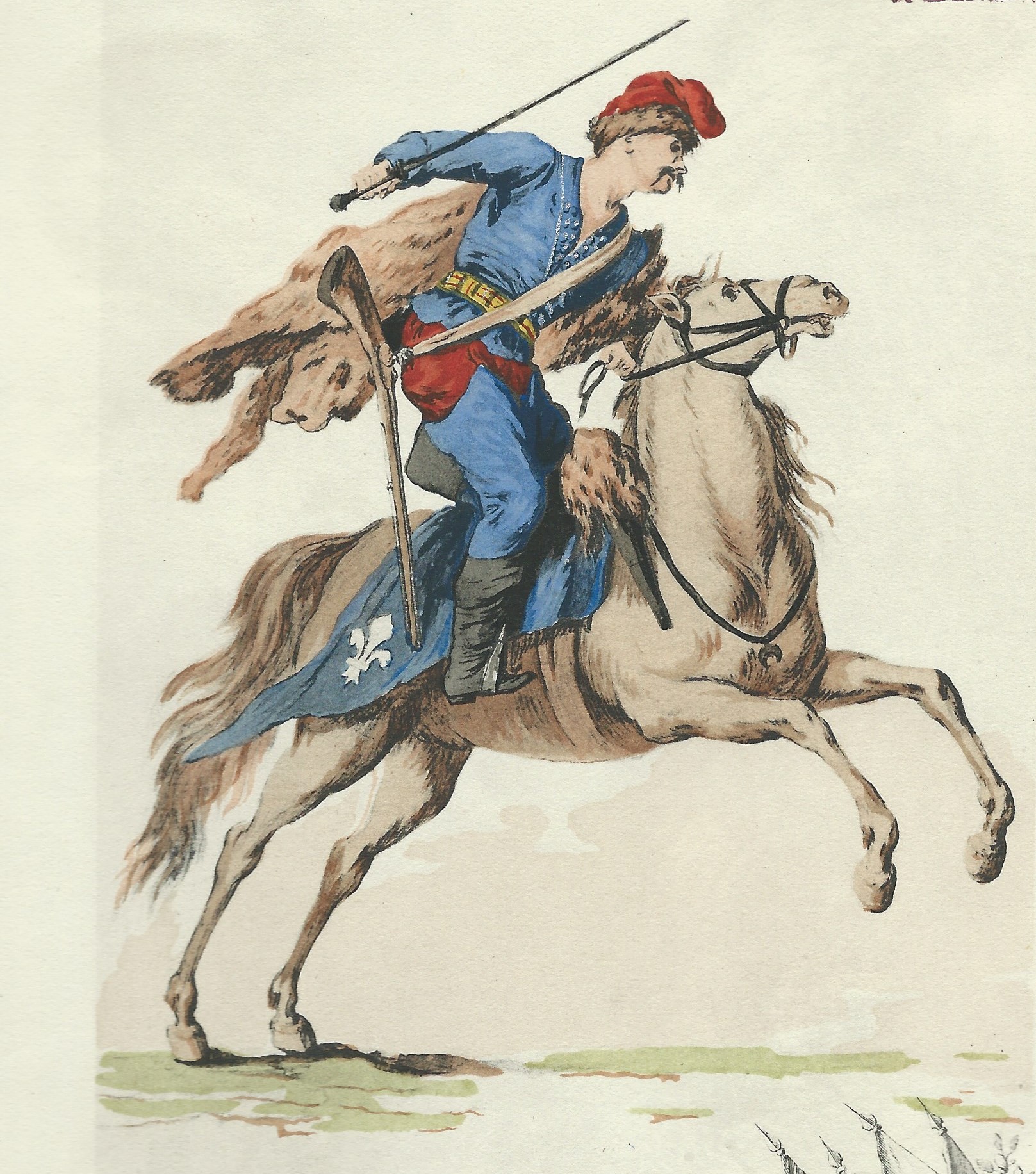 Hussards de Rattky Marechal des Logis 1721