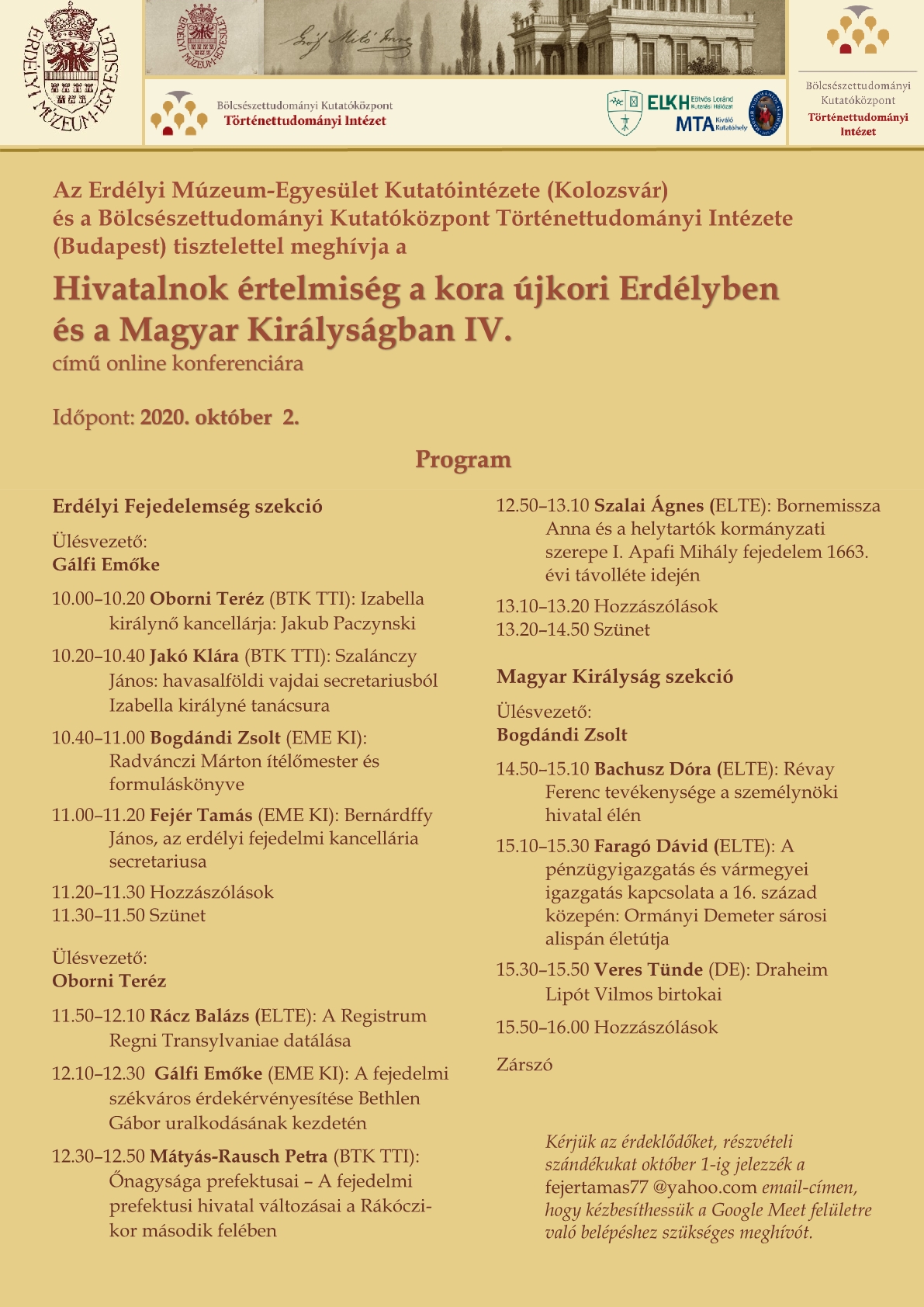 Hivatalnok konferencia Program1